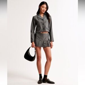 A&F Gray Blazer and Skort Set